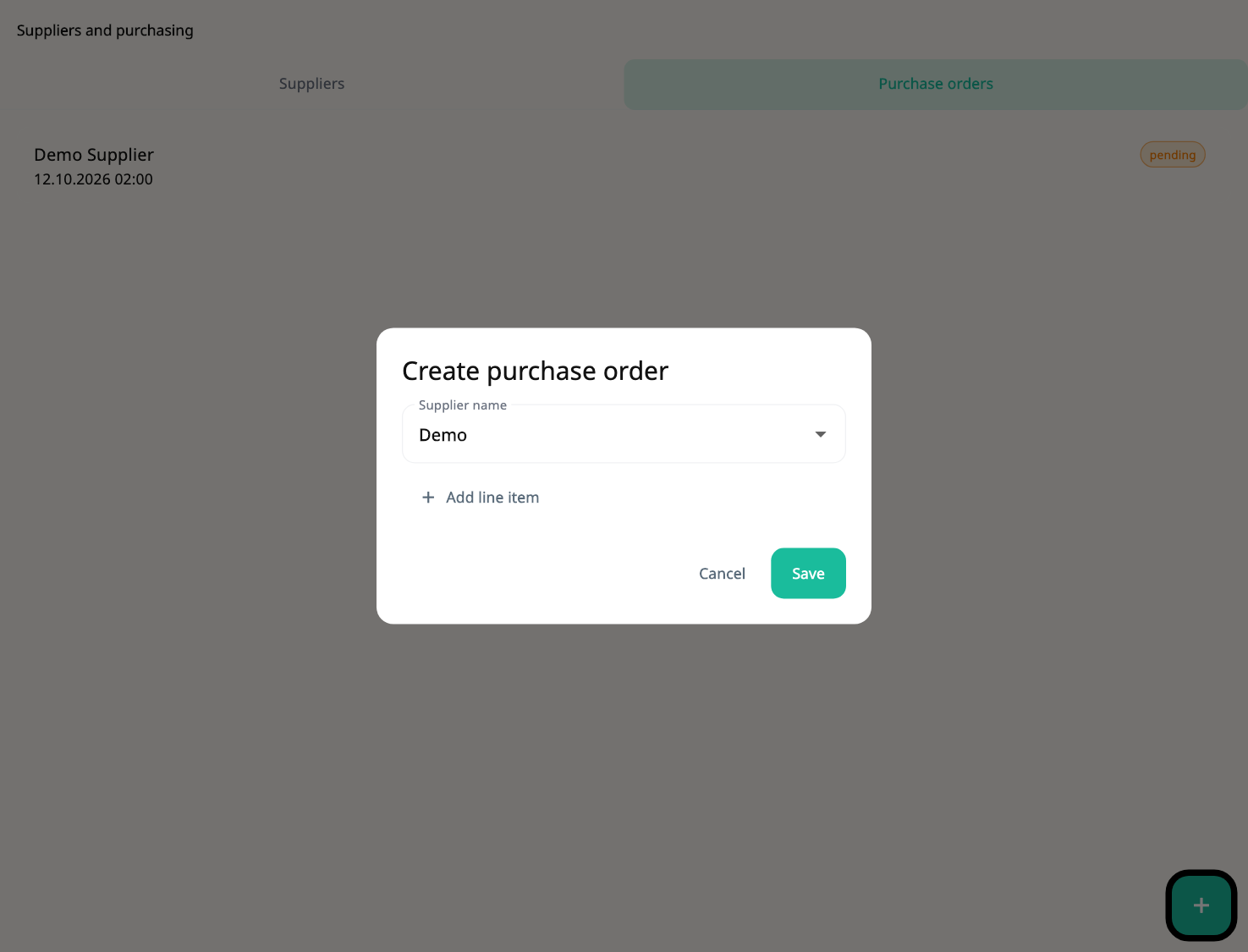 Suppliers and purchases